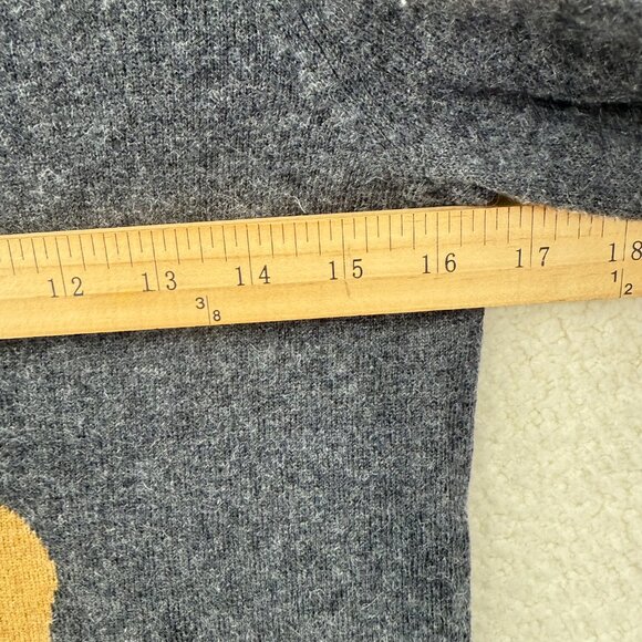 J.Crew Long sleeve Gray Crew Neck Dog Sweater Cashmere blend Size S - Picture 8 of 9